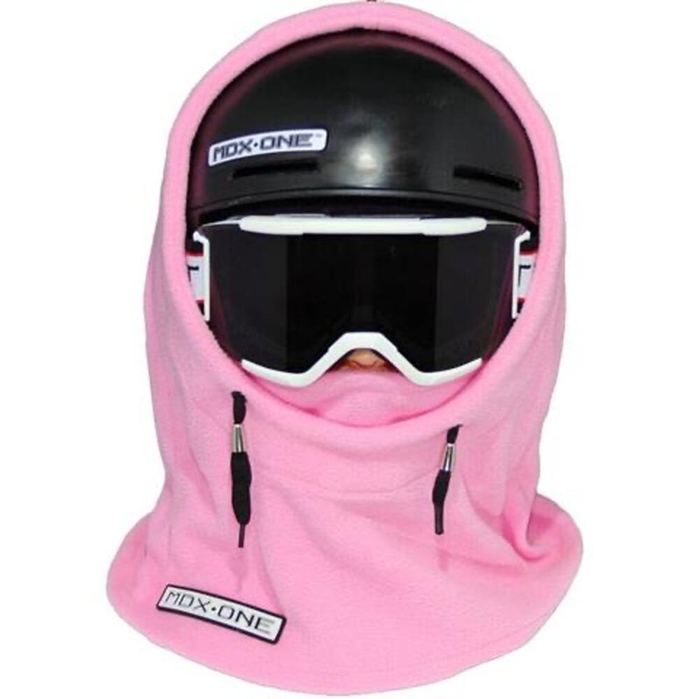 Cozy MDX Pink Polar Fleece Youth Balaclava - Over Helmet Fit!